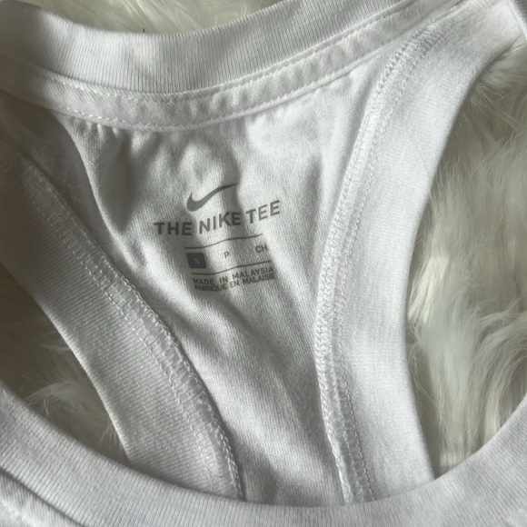 NIKE WHITE PINK BLUE LOGO RACER BACK S - Picture 6 of 7